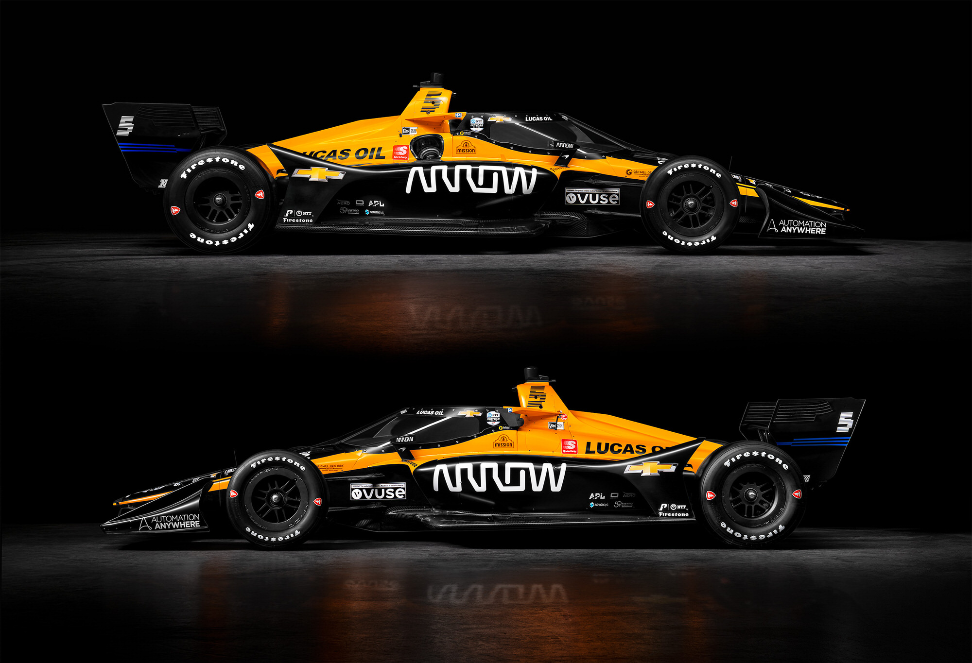 Arrow McLaren SP IndyCar driven by Patricio O’Ward and Oliver Askew