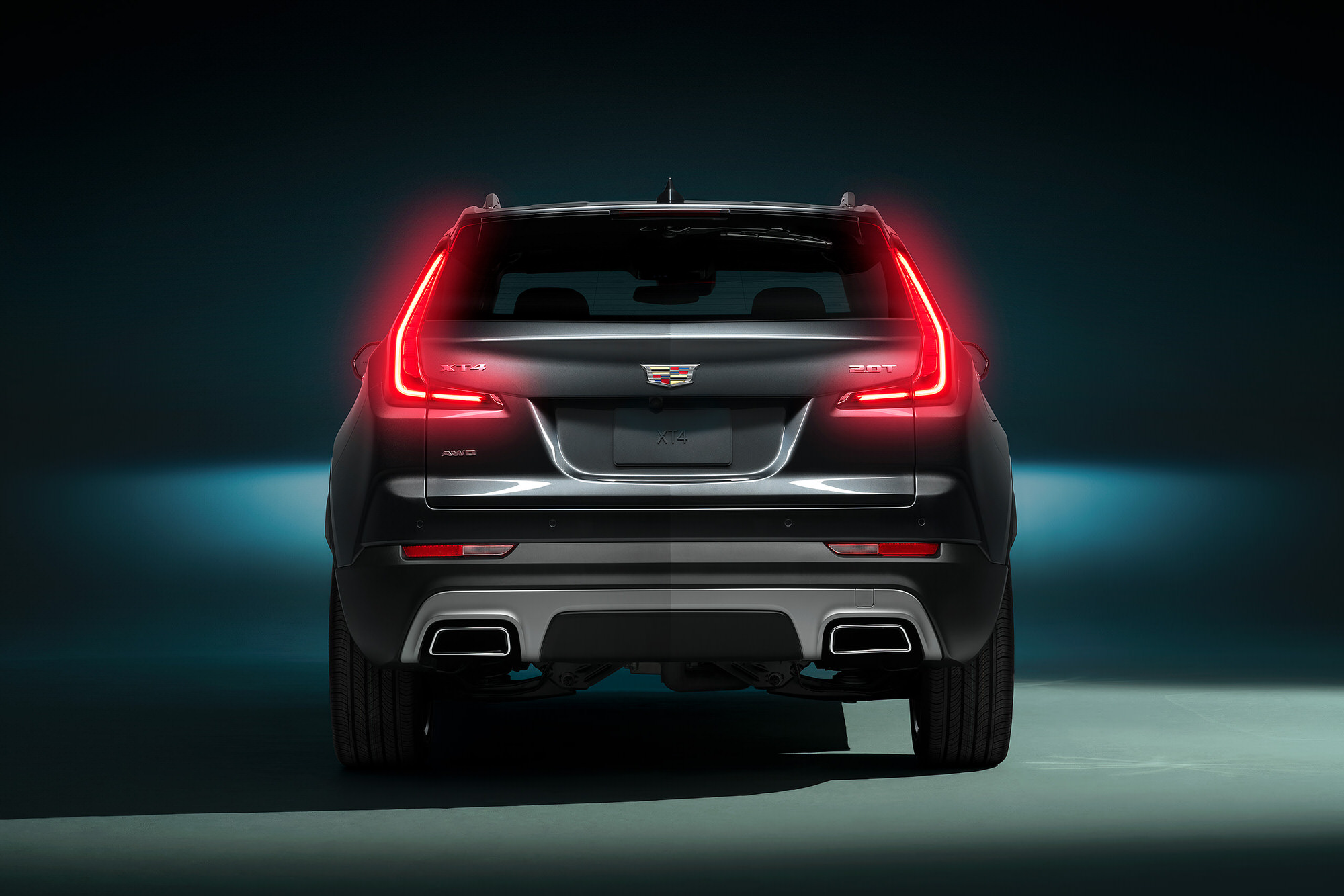 Cadillac XT4 rear commercial studio photography