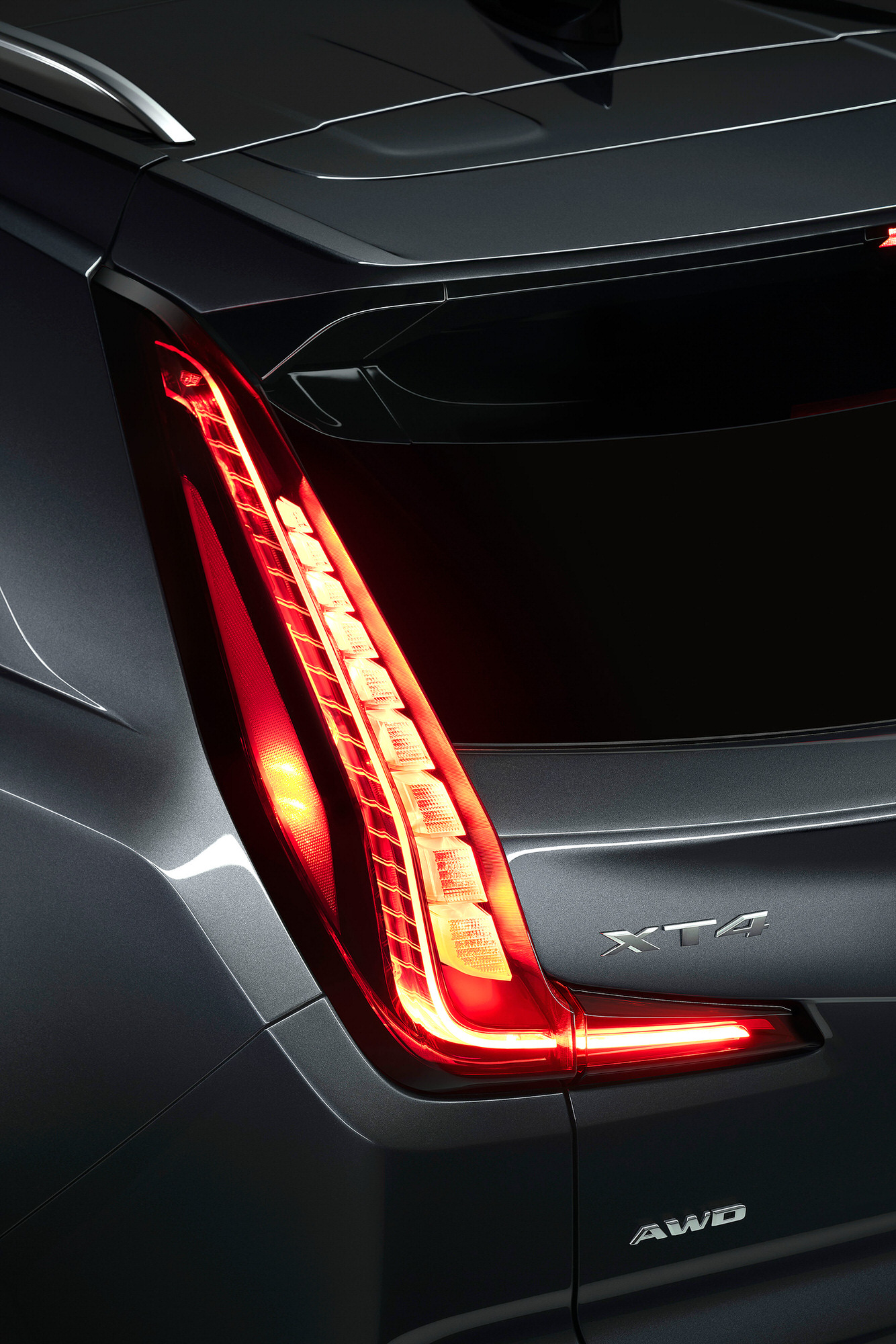 Cadillac XT4 tail light commercial studio photography