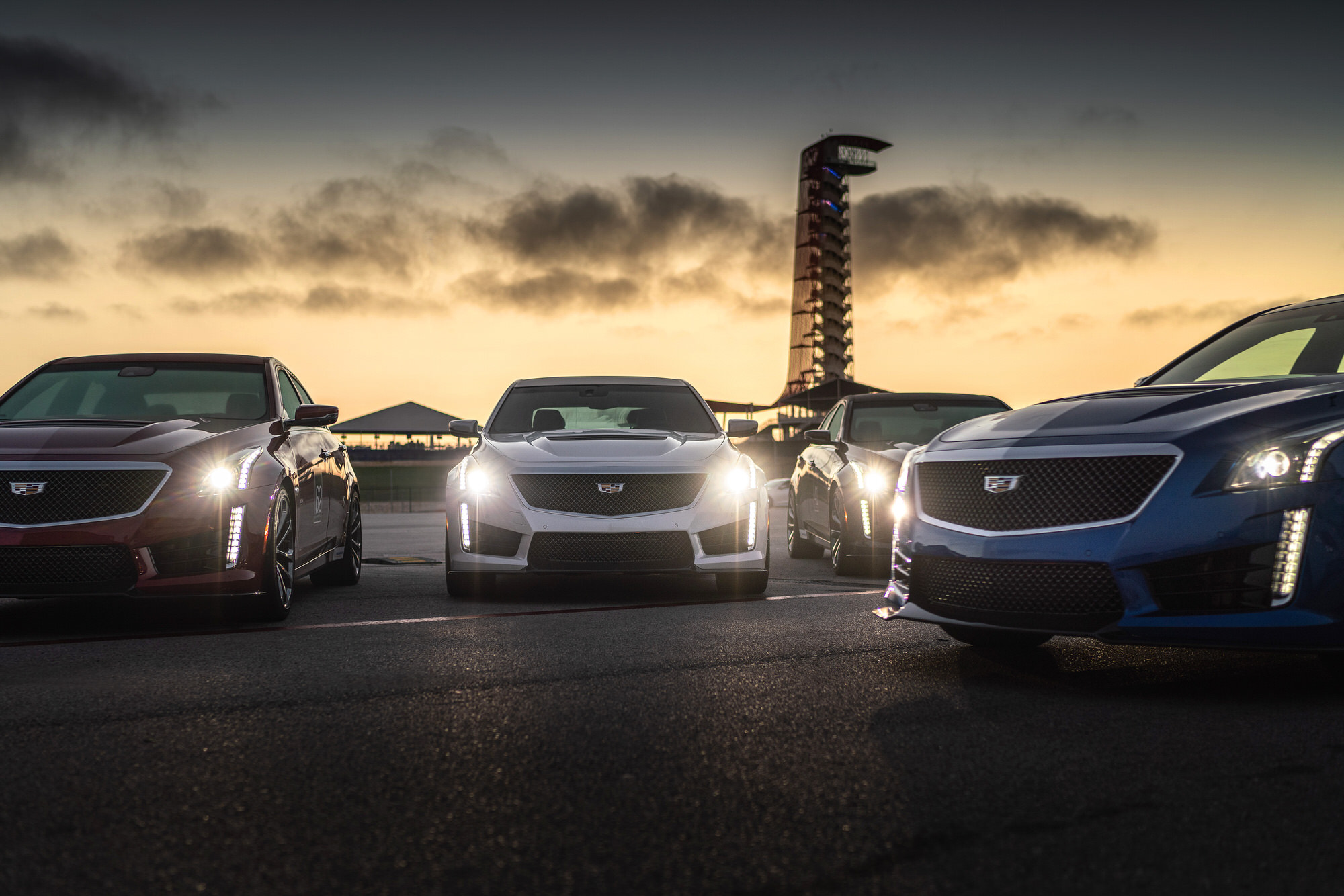 Cadillac V-Performance Academy sunrise COTA racetrack