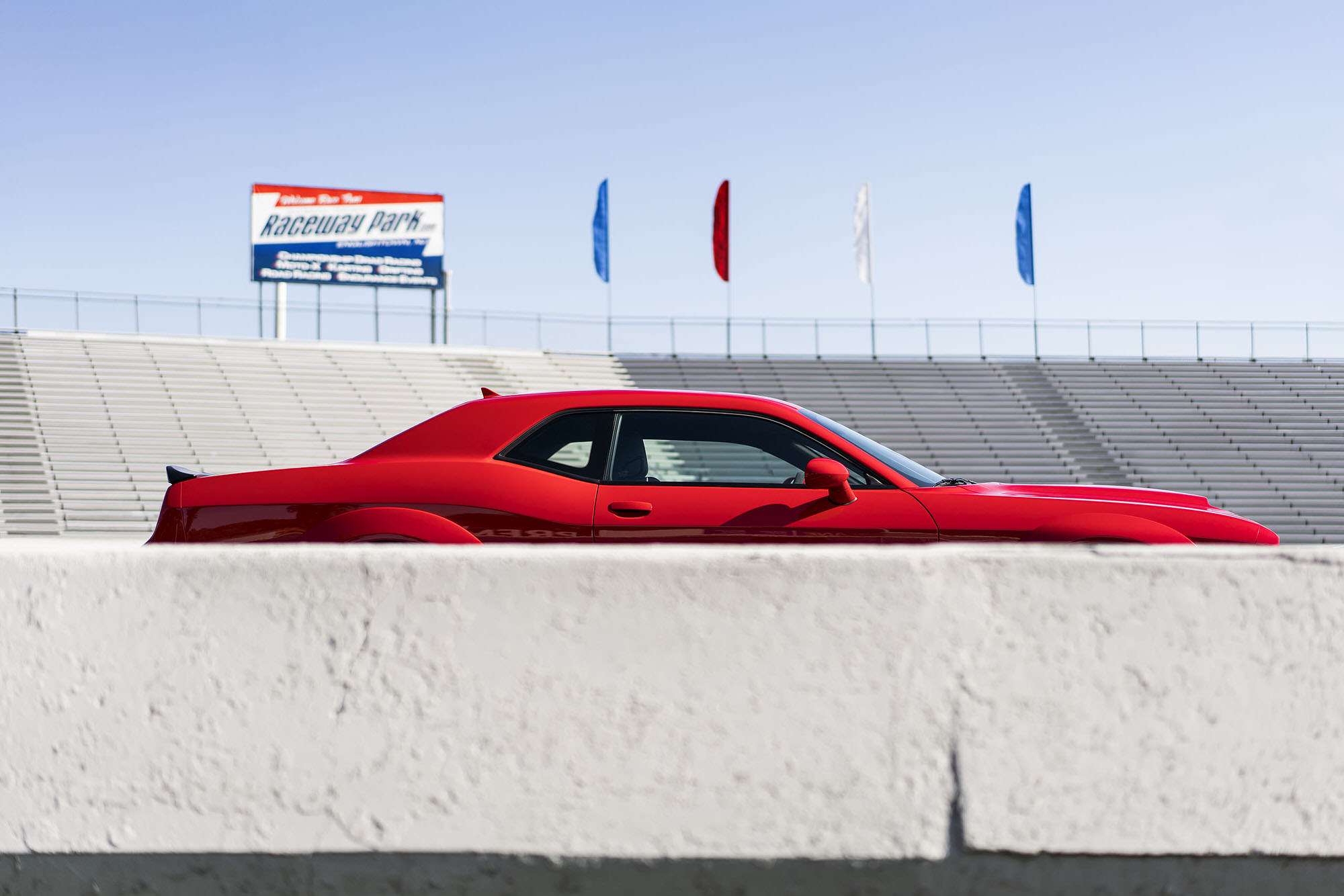 Dodge Demon testing at Englishtown Raceway Park in New Jersey