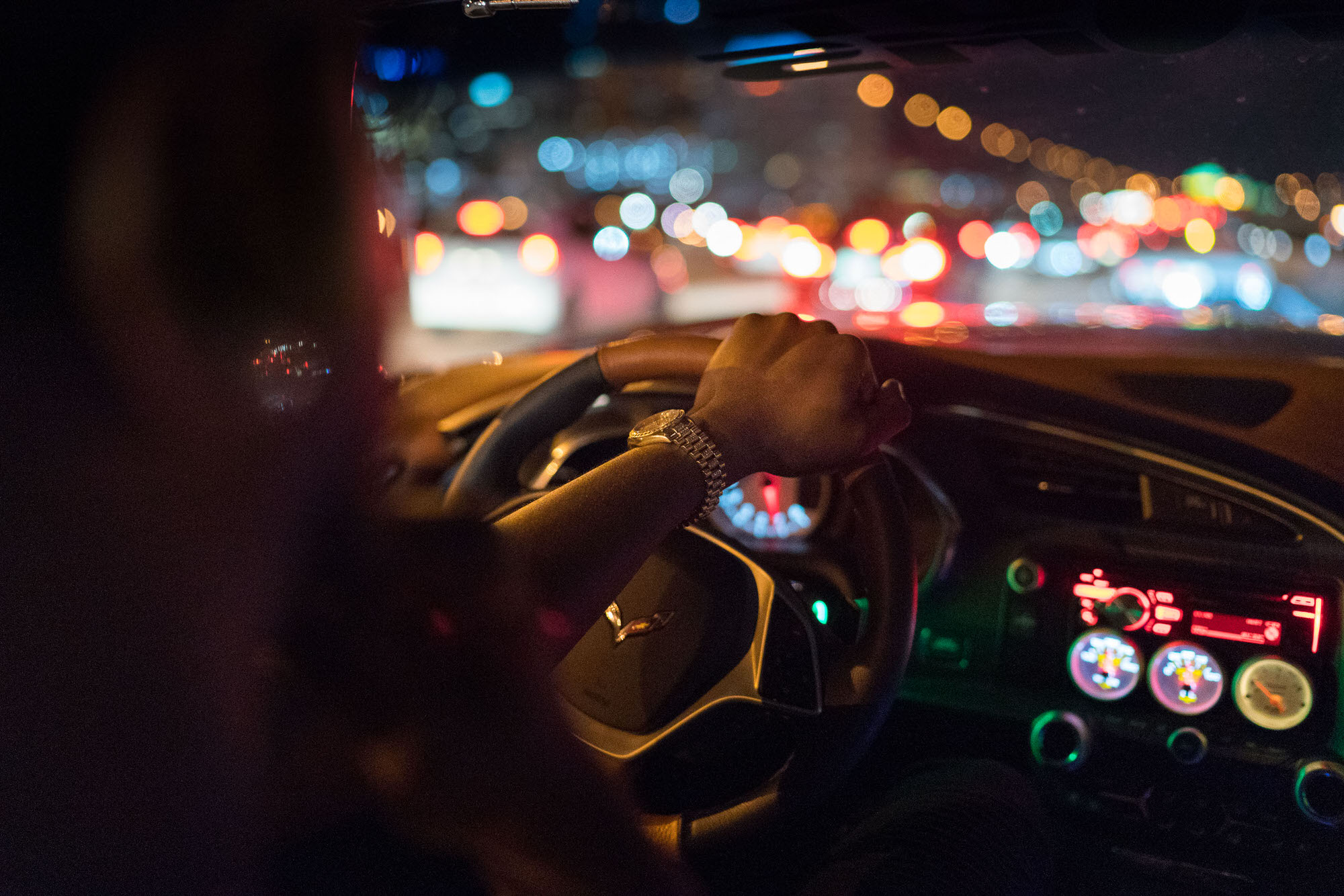 Donkmaster cruising the streets of Orlando, Florida at night