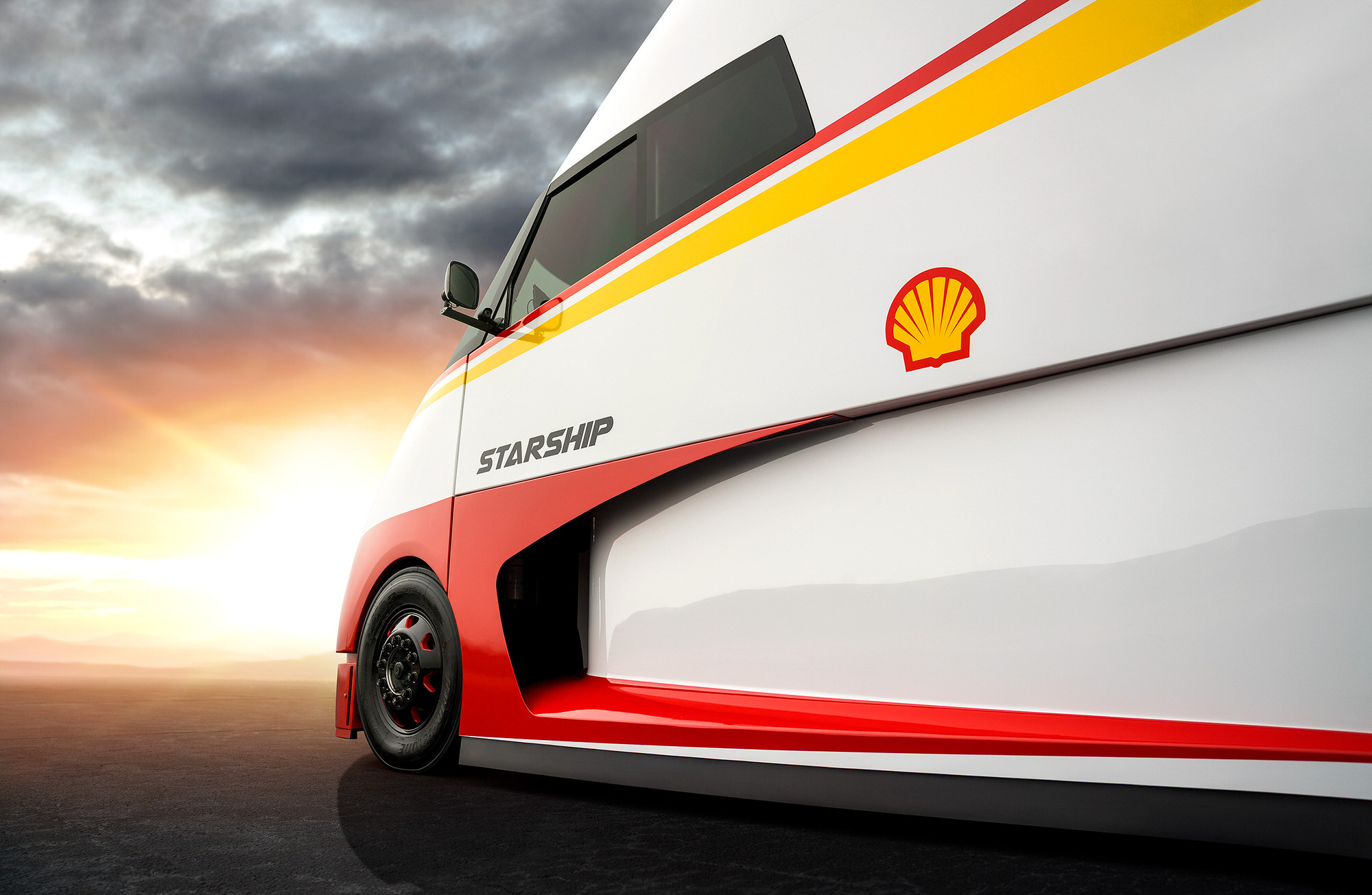 Hyper-Fuel Efficient Shell Starship Airflow Truck Company