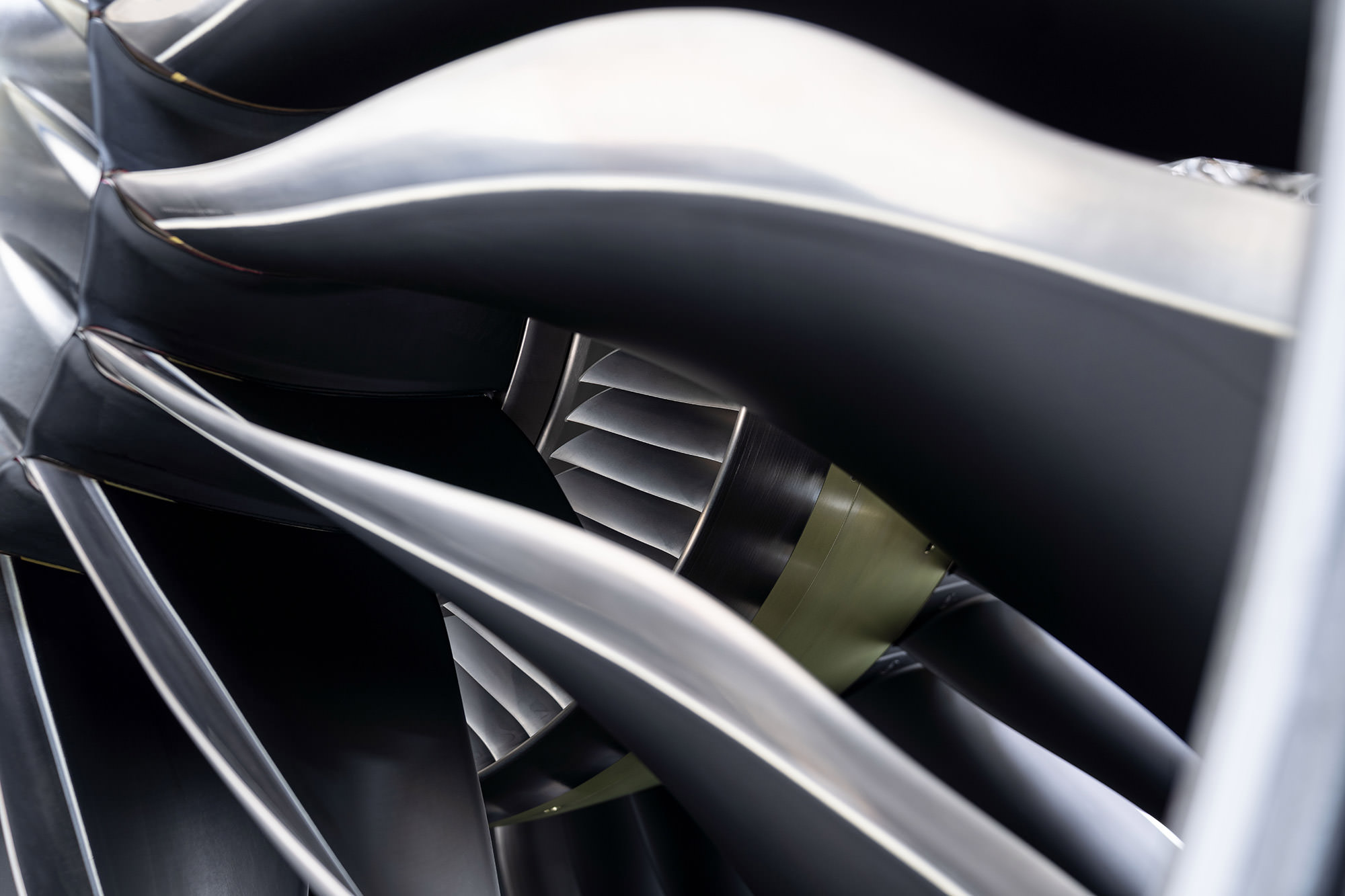 Up close General Electric GE9X turbines