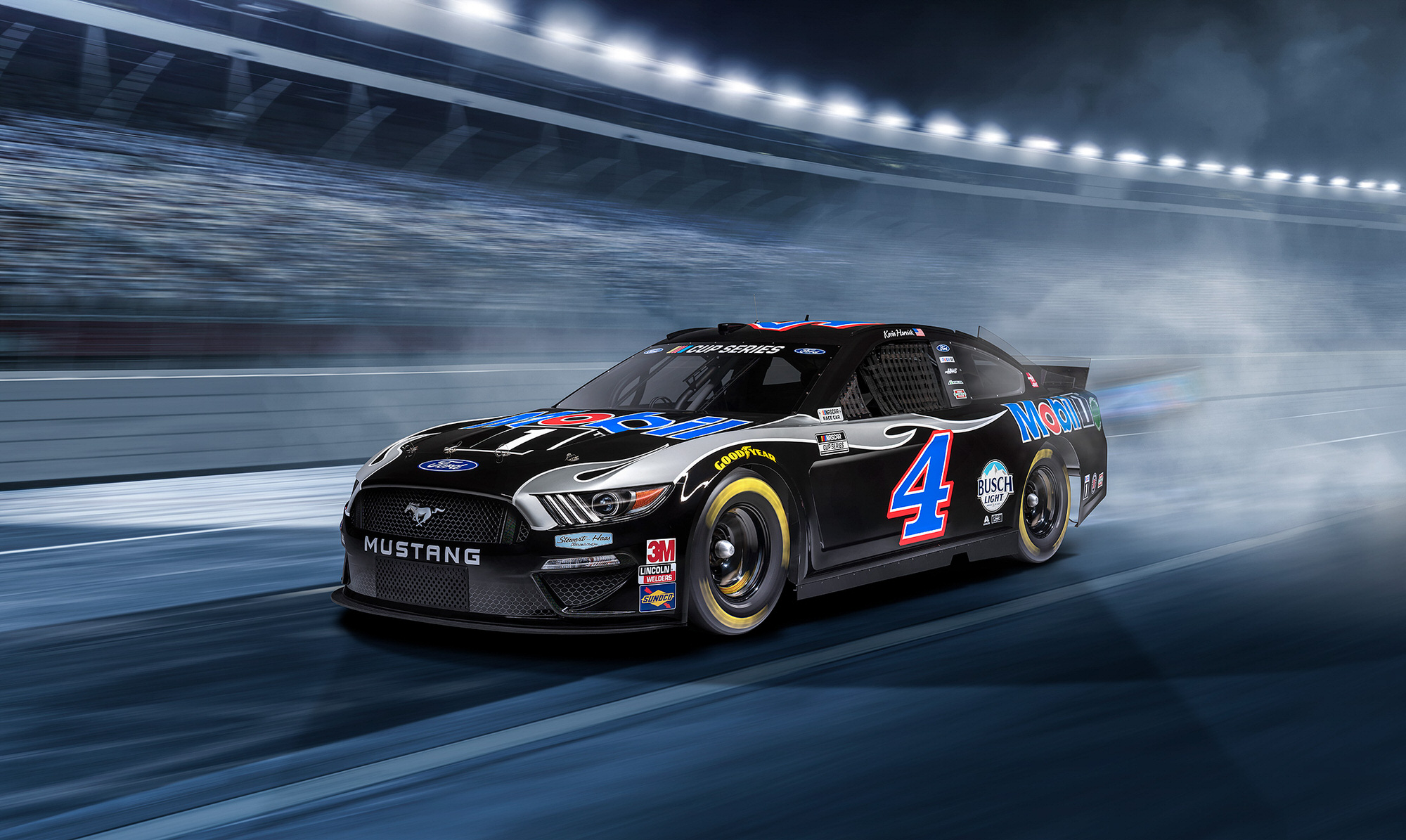 Kevin Harvick Mobil 1 NASCAR commercial photography