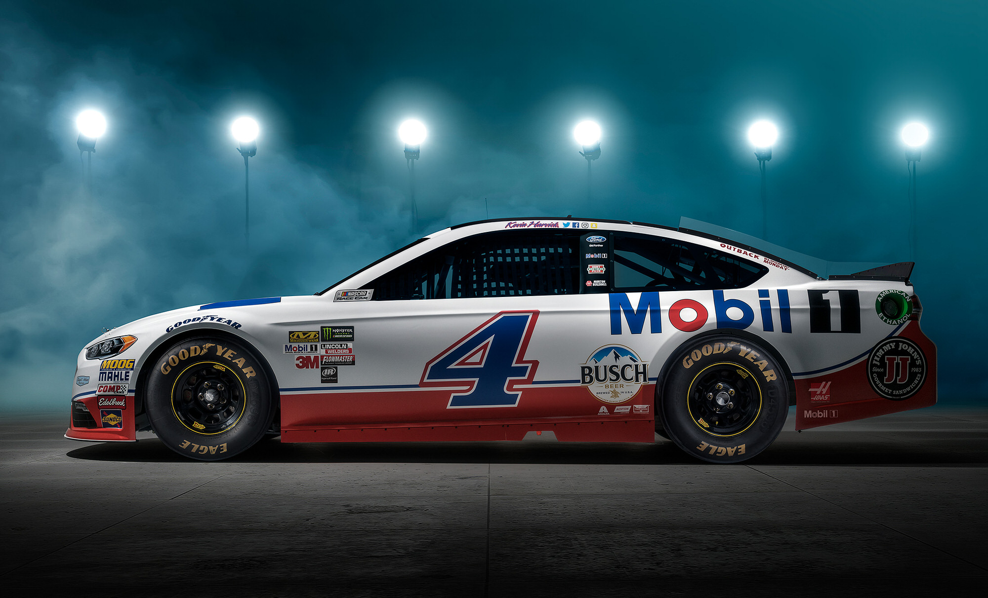Kevin Harvick Mobil 1 NASCAR commercial photography