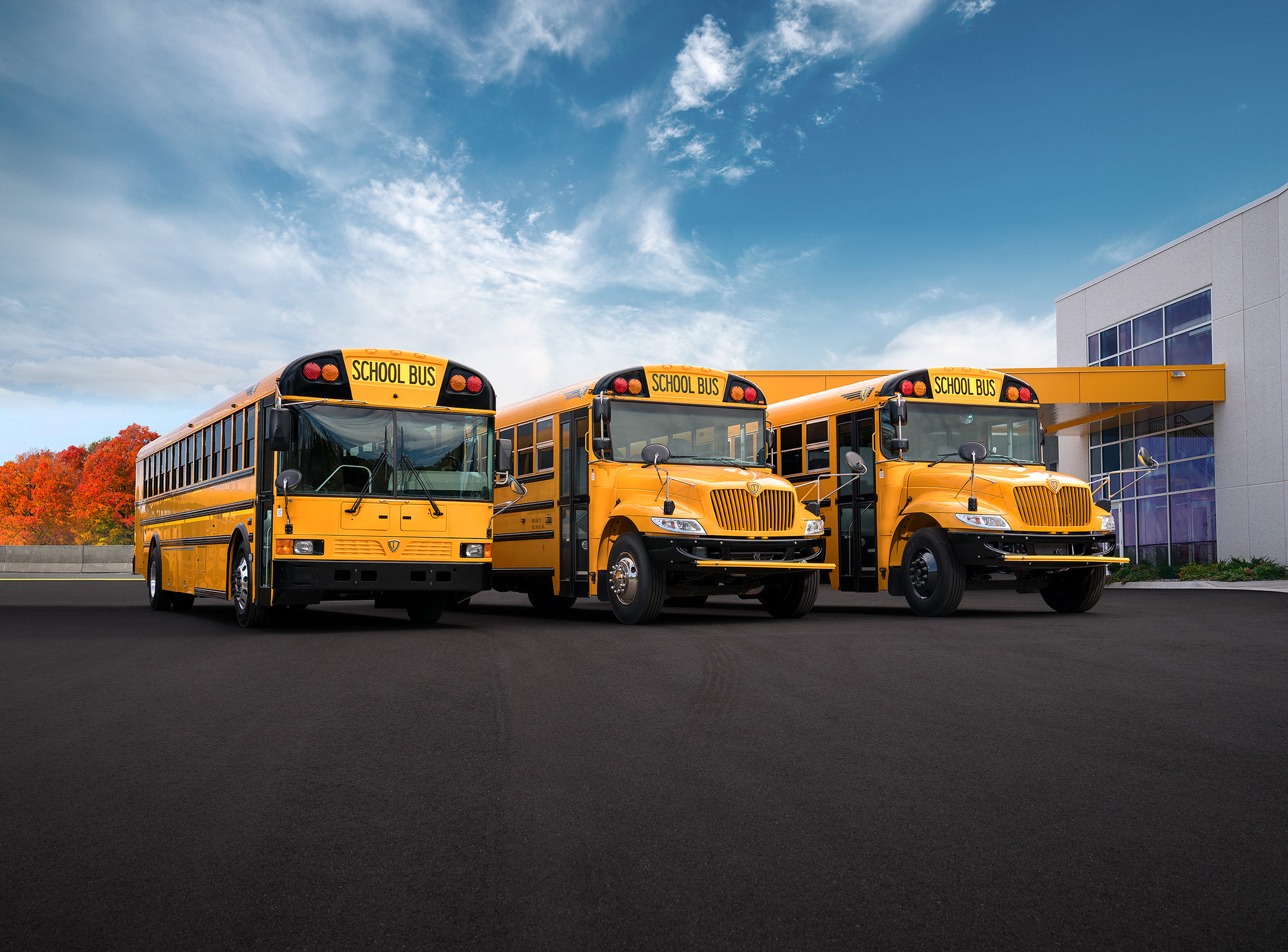 Navistar IC Bus commercial photography