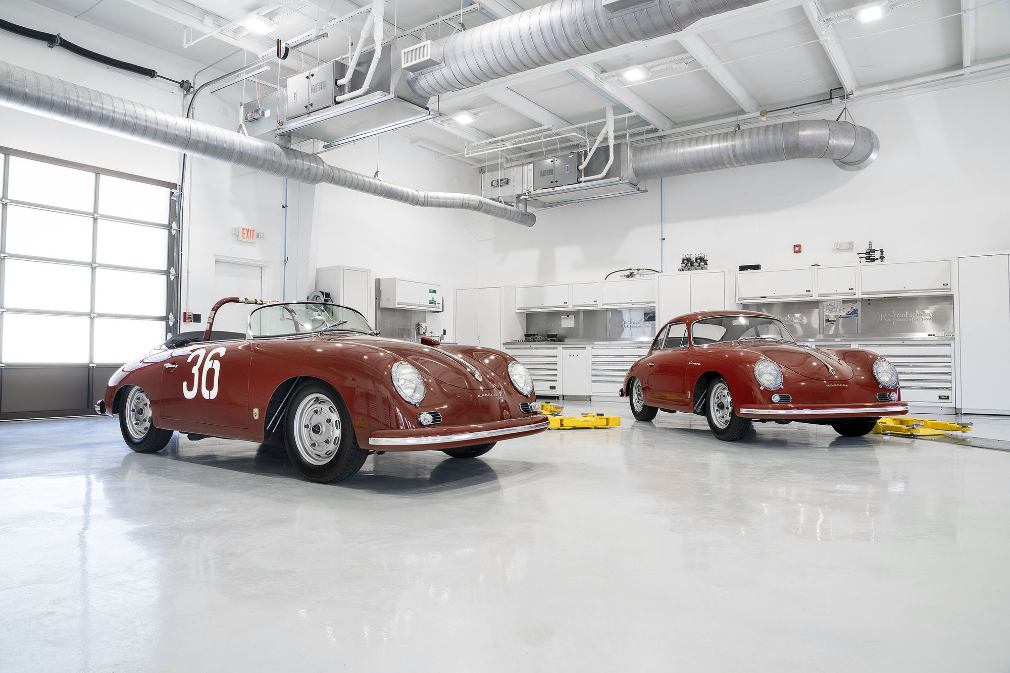 Legendary 1959 356 Porsche Carrera GT and Speedster.