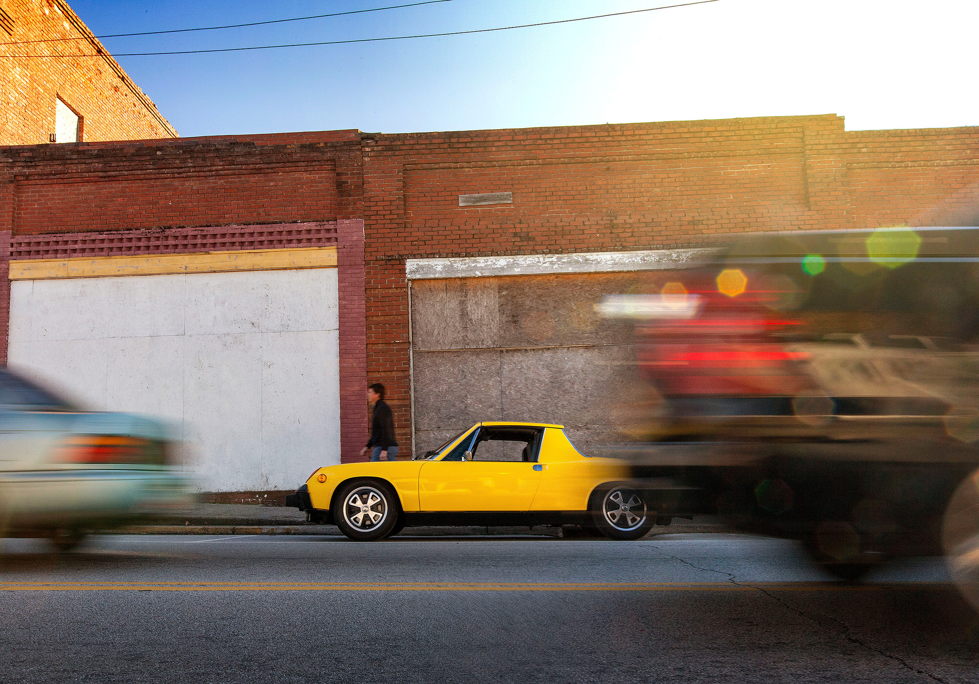 Sunflower Yellow 1974 Porsche 2.0 liter 914