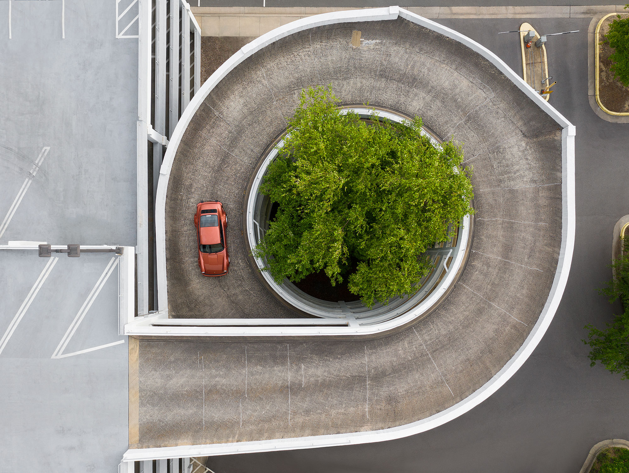 1975 Porsche Tail-Less 911 Turbo aerial photography