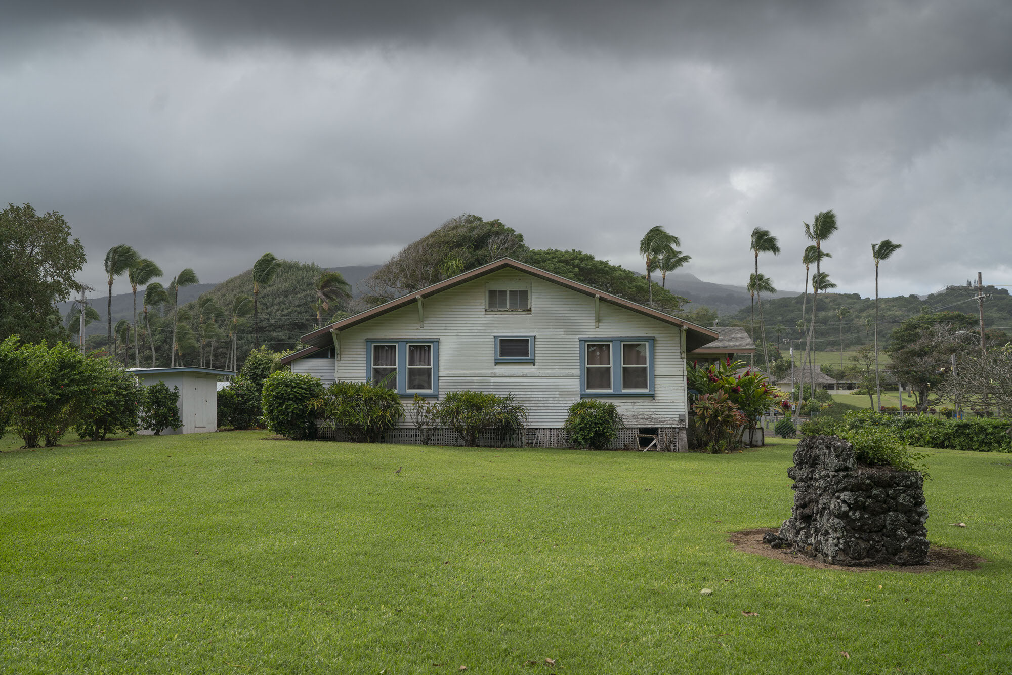 Humble house in the town of Hana, Hawaii